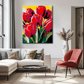 Painting by Numbers Red Tulips